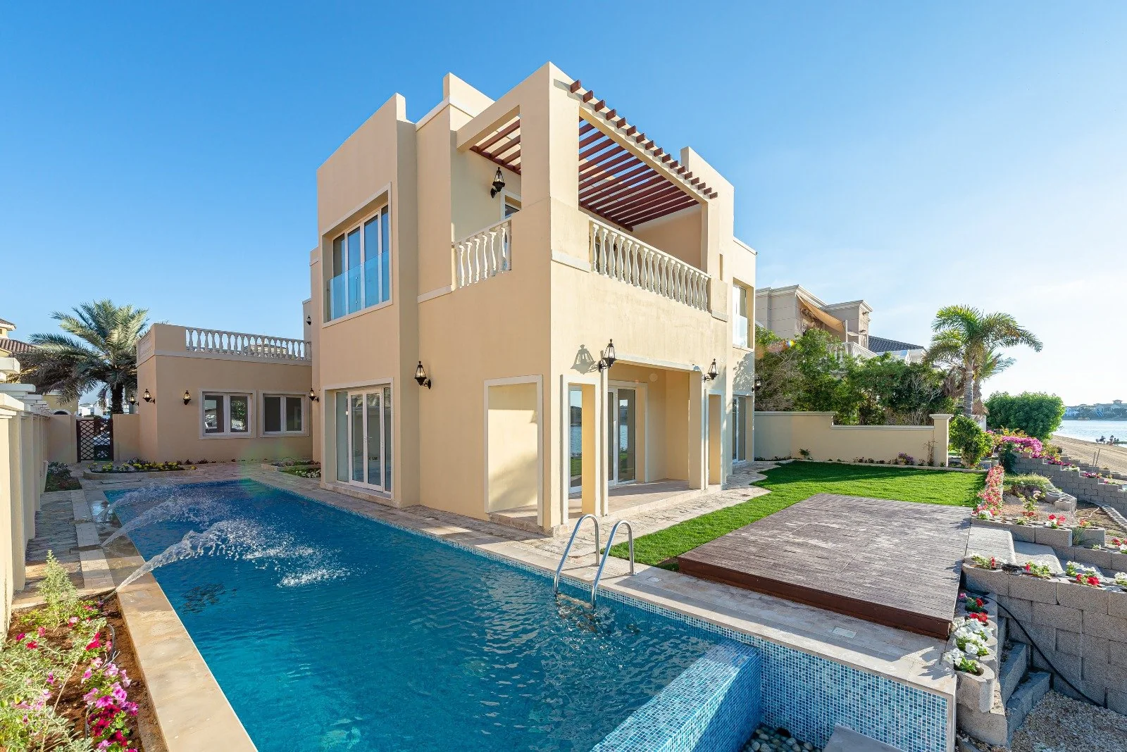 Adroit Artisans villa and pool project at Frond E Garden Homes, Dubai